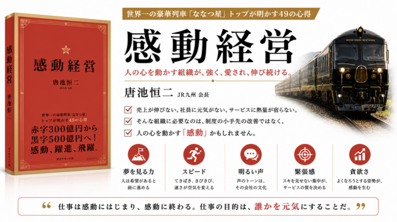 感動経営――世界一の豪華列車「ななつ星」トップが明かす49の心得の解説画像