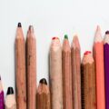 close-up photo of color pencil